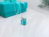 Designer Brand Gift Box Necklace Christmas Fashion Versatile Collar Chain Qixi Valentines Day