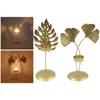 Candle Holders Nordic Leaf Holder Ornament Centerpiece Stick Gift Crafts For