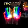 Partyversorgungen LED -Handschuhe Stage Performance Entertainment Jubel Halloween Handschuh farbenfrohe Flash Gloveslt896