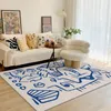 Streszczenie geometryczne grube pluszowe dywany Prostota sypialni wystrój sypialni łóżko dywanowe studium domowe dywan na dużą powierzchnię dywaniki do salonu 240329