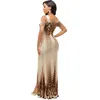 Partykleider von der Schulter Kurzarm sexy Schlitz Maxi Kleid für Frauen 2024 Luxusdesigner klassische elegante Blume