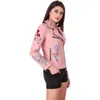 Custom Women Leather Jacket Womens Breathable Retail Full Sleeve Solid for Woman Oem Design