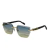 Högkvalitativa ovala klassiska herrglasögon lyxmärke solglasögon ramdesigner för män och kvinnor strandfest 240322