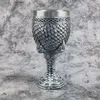 Weingläser kreativer 3D -geprägter Dragon Skala Goblet Vintage Silberklaue 304 Edelstahlharzglas Personalisiertes Geschenk