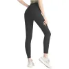 Yoga justera leggings Kvinnor med fickor Shorts Croped Pants Outfits Lady Sports Pants tränar Fitness Wear Girls Running Leggings Gym Slim Fit Align Pants