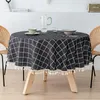 Table Cloth Linen Large Circular Tablecloth TPU Waterproof And Oil Resistant Fabric El Home Round Homestay U4E3967