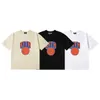 Kith Meichao Basketball CO Znakowane podwójną przędzę za okrągłe szyję swobodny krótki rękaw męskie i damski para dużej koszulki pullover