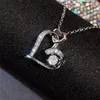 Colliers pendants Collier de conception de double coeur esthétique pour femmes Incru