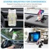 Зарядные устройства Qi Wireless Fast Charger Car Mount Air Вентиляционное вентиляционное отверстие Владелец мобильного телефона Зарядка подходит для iPhone 12 13 Pro Max 8 Xiaomi Samsung S10