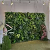 Dekoratif çiçekler yapay bitki duvar dekoru yeniden kullanılabilir çim zemin paneli plastik bahçe sahte yeşil asılı eskrim