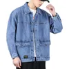 Giacca di jeans Mens Gambia Multi-tasca più bella Giacca casual con lana di grandi dimensioni 240327