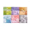 Embrulho de presente jianqi 100 pcs textura colorida papel decorativo papel diy scrapbooking diey planejador de lixo de lixo