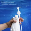 Vloeibare zeepdispenser onderbrokkelen op de pompkop voor gladde vloeistof output milieuvriendelijke plastic fles vervang de geurloze