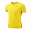 Herr t-shirts snabbtorkande rund hals sport t-shirt gymtröjor fitness skjorta tränare löpning t-shirt män andningsbara sportklasssklass service 2447