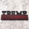Metal Let's Go Brandon Edition Car Sticker Badge Decoration 4 Couleurs