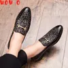 Chaussures décontractées Business Outdoor Robe formelle Men Loafer Mariage de mariage Flats Designer Office Oxford pour