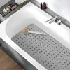 Mattes de bain Mat de salle de bain auto-amorçage silicone PVC Rectangle Artefact Foot Massage Cushion Sole Tapis de douche sans glissement
