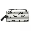 Cosmetic Bags Cute Music Notes Dachshund Travel Toiletry Bag Women Wiener Badger Sausage Dog Makeup Organizer Beauty Storage Kit