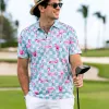 Skjortor golfkläder herr golfpolo kort ärm skjorta bekväm snabb torr högkvalitativ sporttröjor för män