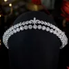 Wedding Hair Jewelry ASNORA Luxury Cubic Zirconia Bridal Wedding Crown Long Tiaras Marquise Cut Zircon CZ Prom Coronet Crystal Hair Jewelry L46