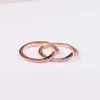Pierścienie klastra CKK Timeless życzenie błyszczące różowy pierścień dla kobiet 925 srebrny srebrny oryginalny biżuteria Anillos Małer Bague Plata Anel