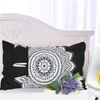 Ensembles de literie cammitever noir blanc lotus set king couverture de couette imprimée textiles de maison microfibreuse en microcluves de lit 3 pièces
