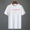 デザイナーメンズポロスメンズTシャツポロ半袖Tシャツ高品質のレター印刷パターン衣類ティーブラックアンドホワイトメンズティー