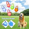 Dog Collars Colorful Silicone Rubber Led Pet Collar Lights Night Pendant Lost Accessorie Luminous Glowing Walking Safety P8b6