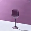 Vinglas Moderna enkelt lila frostat glas franska högvärde druvor röd champagne bägge hushållsvatten vatten