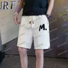 2024 Novos shorts de grife para homens verão Logo Bordado casual Fashion Fashion Split Calça esportiva reta masculina