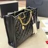 Tygväska CC Bag designer shoppingväska handväska lyxväska axel väska crossbody väska lady väska riktiga läder väskor kedjepåse plånbok handväska hög kvalitet