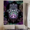 Tapestries Hand Tapestry Colorful Evil Eye Flowers Totem Mandala Hippie Wall Hanging For Bedroom Living Room Dorm