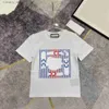 T-shirts pour enfants T-shirts de luxe Designer T-shirt Tops Tees Boys Girls Red Cherries Broidered Tter Cotton Short Seve Pullover AAA L46