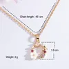 Naszyjniki wiszące 925 Sterling Srebrny Cute Flower Crystal Naszyjnik dla kobiet dziewczęta luksusowa biżuteria modowa hurtowa