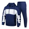 Set da corsa Corea Sport Autunno Sport Uomini Casualmente a maniche lunghe abbigliamento da palestra in due pezzi da jogging set da jogging