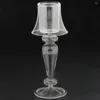 Candle Holders Table Lamp Shape Candelabra Glass Holder Candlestick Exquisite Decor