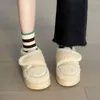 Pantoufles pour femmes coton chaud de coton chaud couvercle cheville à l'extérieur de chaussures femelles extérieures maison intérieure non glissée épaisse semelle fourrure