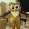 2024 Halloween volwassen maat Bruine uil Mascot Kostuum Pakken volwassen feest Cartoon aangepaste chique kostuum cartoon thema Fancy Dress