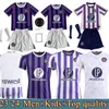 2024トゥールーズサッカージャージDallinga Rouault Maillot de Foot Kid Kits 23 24 Aboukhlhl Onaiwu Chaibi Suazo Desler Costa Cissoko Men Kids Football Shirts