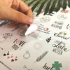 Presentförpackning tyska bröllop gratulationer signl klistermärken konst etikett scrapbooking förpackning papper klistermärke fest heminredning tagg hantverk