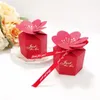Geschenkverpackung 20/50pcs kreative Süßigkeitenboxen Schmetterling Blütenblätter Hochzeit Favor