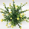 Decorative Flowers Artificial Plant Potted Mini Fake Flower Green Gypsophila Plants Table Top Ornaments Home Office Decor