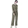 Женские брюки с двумя частями Yudx Miyake Fashion Plaind Print 2 Peect Sports Plearted Coost Cust Casual Универсальный набор с двумя частями 2024 Spring