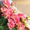 Fiori decorativi artificiale bouquet rosa idrangea posa sposa con piante finte accessori per la decorazione del matrimonio per la casa