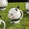 Tazze Ceramica per animali da tazza Panda creativa Ceramiccia di birra di farina d'avena di farina d'avena.