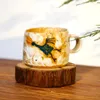 Tazze Ceramic Coffee Cugs Balck con manici grandi per uomini Donne Porcellia grande tè a tazze