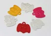 Appareils pour chiens 100 PCS / lot Tags de visage en aluminium pour animaux de compagnie personnalisés pour animaux de compagnie Choton de chaton