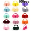 Vestuário para cães 50/100pcs pequenos arcos Yorkshire Doggy Helfing Hair Ball Style Arquinhas coloridas Acessórios fofos