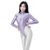Kadın Mayo Amoressy Soara Koleksiyonu Sıska Uzun Kollu Düz Renk Spandex Ultra Yüksek Bacak Thong Mayo Körfezi