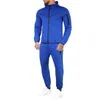 Suits-survêtement masculins Hommes Hiver Soild Color Tracksuit 2 pièces tenues à manches longues T-shirts Hoodies Elegant Clothes Work Work Wear Sweatshirts Pant